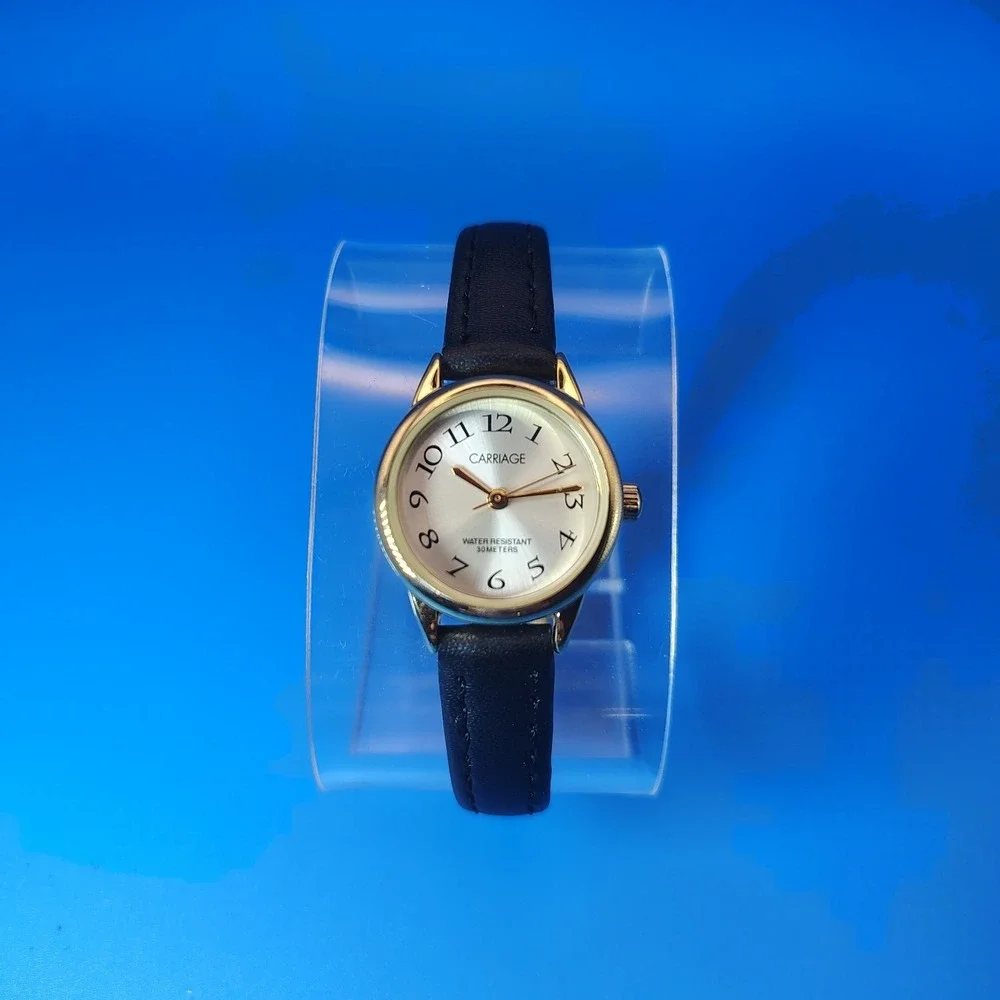 Vintage 2011 Carriage by Timex 22mm Women's Quartz‎ Cocktail Watch Sunburst Dial